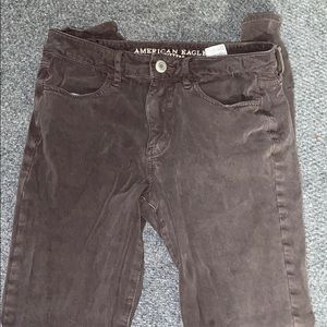 brown american eagle jeans